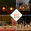 Candles Rechargeable Remote Control LED Battery Operated Flameless Tea Lights Realistic Flickering Tealights with Moving Wick 230515