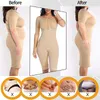 Shaper Taillen-Bauch-Shaper Damen Ganzkörper-Bodysuit Shapewear Post-Operation Kompressionskleidungsstück Firm Control Body Shaper mit Ärmeln Faja-Form