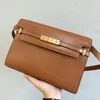 Womens vintage summer handbag clutch bag Luxury designer tote evening bag gold crossbody shopping square manhattan bags Mens smooth Cowhide satchel shoulder bags