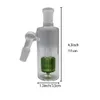 Apanhador de cinzas de 14 mm 45 graus de água de vidro Bongo de 45 ° de espessura de vidro de pirex verde.