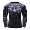 Heren t shirts hoogwaardige elastische ademende compressie gespierde spier snel droge mma bjj grappling heren rash guard 3D printing rashguard