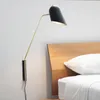 Lampa ścienna American Proste przy łóżku czytanie Post nowoczesny czarny designerski pokój modelowy