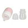 Baby Bottles# Quick Flush Baby Bottle Detachable Portable Press Rotate Quick Flush Feeding Bottle Pink 230516