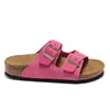 Platform sandals leathe Birke Designer felt sliders buckle strap summer Slippers black pink geen whit Flip Slops Fashion Slippers