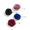 Broches Salircon élégant Satin Imitation Rose broche pour femmes mode coréenne fête de mariage Sexy corps bijoux cadeau