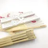 50 stcs aangepaste drukbruidegom's genoemde hand Sakura fanfeestbenodigdheden gepersonaliseerde kersenbloesem trouwfans in cadeaubon