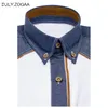 Mens Casual Shirts ZOGAA Fashion Denim Short Sleeve Formal Man Summer Clothing Tops Slim Cotton Plus Size Male 230516