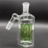 14mm 45° Ash Catcher Shower Head Green 45 Degrees Glass Hookah Water Pipe Filter