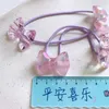 1 Pair Summer New Korean Sweet Girl Princess Cute Jelly Color Bow Hair Rope Fashion Children's Ponytail Hair Accessories