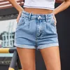 Dames jeans zomer hoge taille skinny stretch denim shorts vrouwen casual rechte jean voor plus size vaqueros