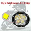 NIEUW 2PCS 15W 6 LED AUXILIALE Koplamp voor motorfiets Spotlights Lamp Voertuig 6LED Auxiliary Headlight Helderheid Elektrische autolicht