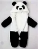 Barboteuses 0-36 mois nés vêtements de bébé garder au chaud combinaisons d'hiver dans l'ensemble Panda Animal barboteuses à capuche bébé garçon barboteuse bébé fille pyjamas 230516