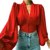T-shirt da donna Moda Vintage Sexy Streetwear Camicia a maniche lunghe Primavera Estate Per le donne Abbigliamento Tshirt Y2k Tops Abbigliamento donna
