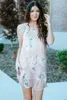 summer Floral Print Pink Sleeveless Dress 2023 Hot New E96L#