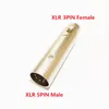 Microphone XLR 5Pin Mâle à 3PIN XLR-Femelle MIC Plug Haut-Parleur Adaptateur Connecteur / 5PCS
