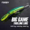 Приманки заманивает Noeby Trolling Minnow Fishing Maring 120 мм плавающие 140 мм 160 мм медленные тонущие мастеры искусственная приманка для ловли морской окуни 230516