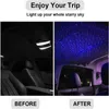 NIEUW LED Auto dak Star Night Light Projector Verstelbare Galaxy Lamp USB Decoratieve lamp Mini CAR Interieur lichtstekker en spel