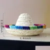 Party Decoration Mini Pet Dogs St Hat Sombrero Cat Sun Beach Hats Hawaii Style For Funny Accessories Drop Delivery Home Garden Festi Dh25F