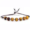 Polsino Naturale 7 Chakra Pietra Bracciali Donna Romantico Vintage Bohomia Pelle Crystal Yoga Braccialetti Per Ragazze Perline Sier Drop Delivery Dhndr