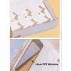 Gift Wrap 10pcs Korean Paper Cup Cake Box 2/4/6/12 Grids Transparent Window Muffin Cookies Baking Boxes