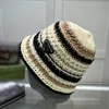 Kadın erkekler kova şapka tasarımcısı beyzbol şapkası kadın kova kapakları gündelik açık örgü kapaklar hasır şapka casquette baskı sunhat 6 patchwork renk