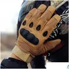 Motorcykelhandskar Kvalitet Militär FL Finger Outdoor Sport Racing Motorcykel Motocross Protective Gear Breattable Glove 250W Drop Del DH8DL