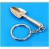 Key Rings Mini Metal Buckle Shovel Shaped Kirsite Keys Ring Originality Mti Function Ornament New Arrival 1 7Ae J2 Drop Delivery Jewe Otilj