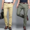 Mäns byxor Summer Men's Casual Ting Trousers Fashion Pants Mane Brand Solid Color Byxor Högkvalitativ 230516