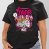 مصمم ملابس للملابس النسائية T Shirt 2023 New Ladies Loose Round Neck Short Series Money Series Cartoon Print Tees بالإضافة إلى حجم 3XL 4XL 5XL