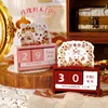 Decorative Objects Figurines Building block puzzle perpetual calendar desk calendar cartoon creative desktop Woodiness DIY ornaments small calendar gift 230515