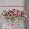 Decorative Flowers Custom Rose Artificial Flower Row Arrangement Wedding Arch Backdrop Deco Hanging Corner Table Centerpiece Floral Ball