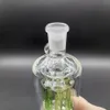 14 mm 45 ° Colector de ceniza Cabezal de ducha Verde 45 grados Filtro de tubería de agua de cachimba de vidrio