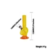 150 mm 6 Pure kleuren Mini Ghost Head Acryl Roken Bong Water Pijp Tall Bong Beaker met metalen kom Dab Oil Bubbler Accessoires Groothandel