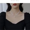 Kolye Kolyeler Modaya uygun Chokers Gold Renk Barok Oval Sentetik İnci Vintage Takı Kadınlar Kızlar INS HEDİYE DROOK