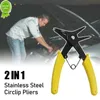 Новый 2 в 1 Snap Ring Plier 4 Way Type Type Circlip Pliers Портативный внутренний внешний сохраненный многофункциональный профессиональный инструмент ручной работы