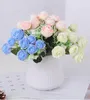 Fleurs décoratives Couronnes Roses Artificielles Maison De Mariage Décoration De Jardin Longue Branche Bouquet DIY De Mariée En Soie Simulation Fleur Accessori