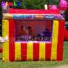 Oxford 3 Meter aufblasbarer Karnevals-Leckereiladen mit faltbarem Vorhang, Imbissstand, Fast-Food-Hütte, Ticketschalter