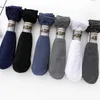 Meias Meias de 10 pares/meias finas masculinas Ice Summer Socha respirável Casual Meias de cor sólida Elastic de seda fria de seda fria