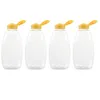 Förvaringsflaskor 4st Clear Honey Sauce Squeeze Containers Packaging Dispenser Squirt Condiment