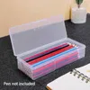 Waterproof Stationery Storage Pencil Case Student Stora kapacitet Barn vuxna Eraser PP Plastis slitstyrka transparent låda