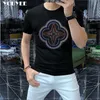 T-shirts pour hommes T-shirt pour hommes 2022 Summer New Fashion Brand Designer Hot Tees à manches courtes Homme Dominateur Rose Vert Top Vêtement J230516