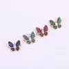 Link Bracelets 10PCS ZYZ176-1435 Fashion Butterfly Charm Connector Bracelet Micro Pave CZ Stones Girls Jewelry Gifts