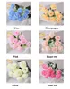 Fleurs décoratives Couronnes Roses Artificielles Maison De Mariage Décoration De Jardin Longue Branche Bouquet DIY De Mariée En Soie Simulation Fleur Accessori