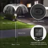 LED Solar Lights Outdoor Waterdicht Decoratieve glasvezel Lichtlampen Vuurwerk Kleur Verandering, Bloemlichten Tuin, Stake Light voor Yard Patio Pathway