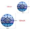 Wall Clocks Steering Wheel Modern Printed Acrylic Clock Nautical Vessel Sailing Adventure Anchor Non Ticking Hanging Home Decor Watch