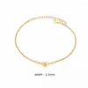 Lien Bracelets Classique Coeur Forme A-Z Initiale Lettre Bracelet Femmes Chaîne En Acier Inoxydable Pour Jewlery Cadeau