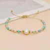 Strand Yastyt Summer Beach -sieraden in Fashion Crystal Freshwater Pearls Golden kralen Vriendschap Bracelet Boho Dainty Chic Design