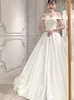 2025 sleeves dress elegant super off shoulder handmade beading quality bridal with handmade beads all gown with lace luxury and wedding gown beautiful wedding dress