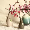 Dekorativa blommor 1 datorer Lin Man Factory Ins Artificial Original Silk Plum Blossom Flower Branch Wintersweet For Party Wedding Decoration