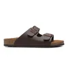 verão outono de outono designer de moda masculino homem preto branco azul marrom sandals boston chinelos de couro feltro deslizadores de fivela interior de fivela externa sapatos de cortiça sapatos